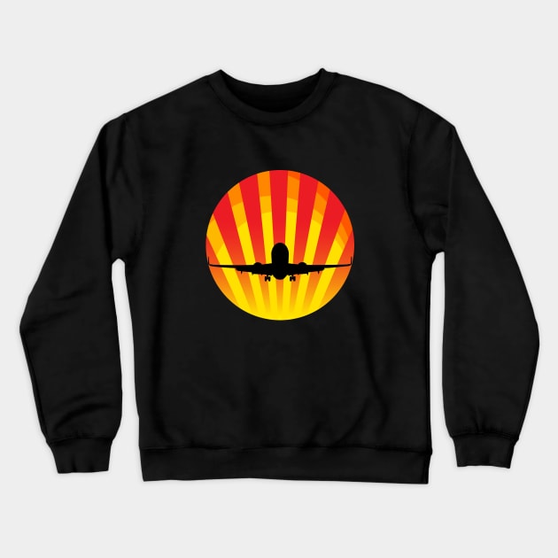 Jet Silhouette Crewneck Sweatshirt by mpflies2